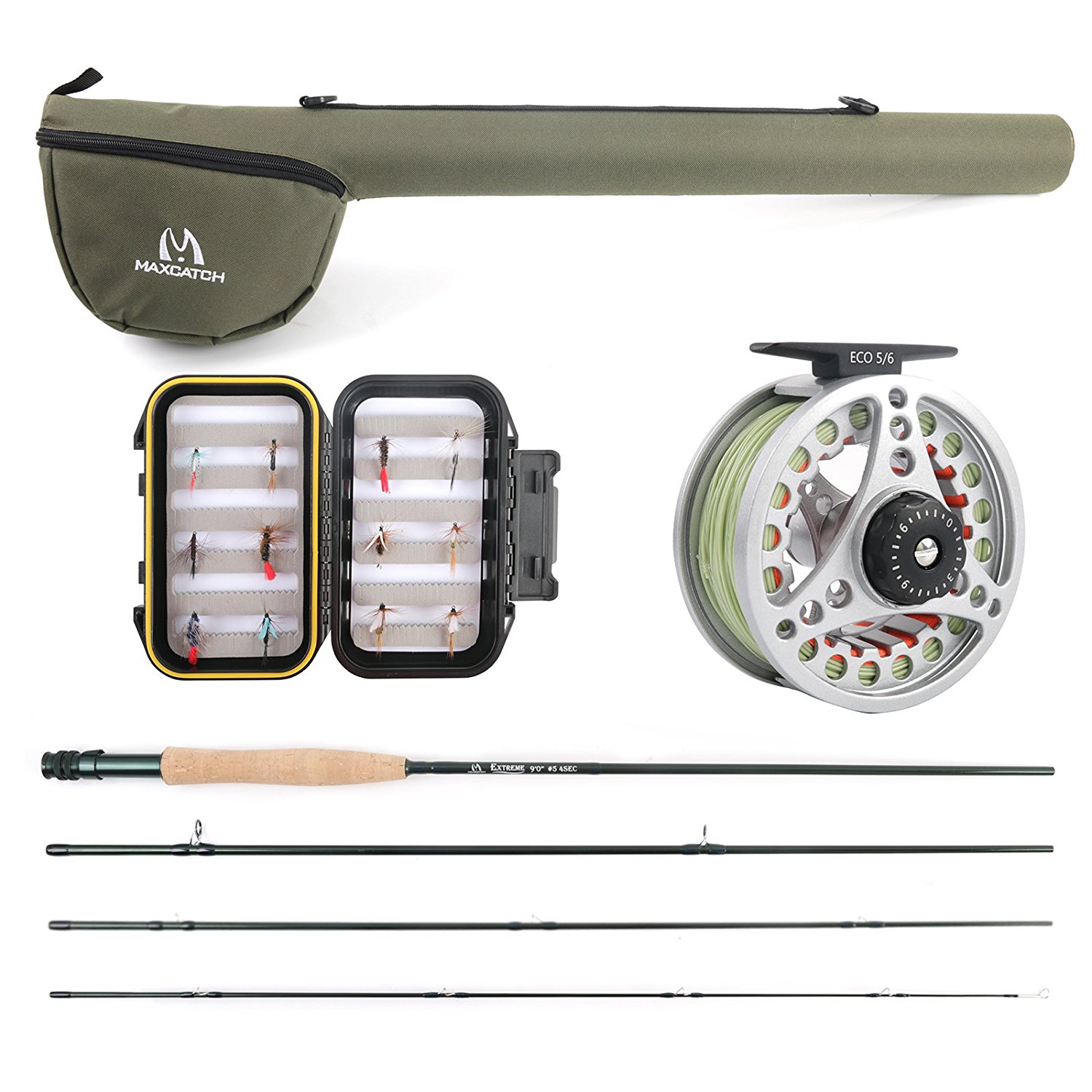 Complete W Class  Starter Fishing Tackle Set & Tackle Rod Reel Net 10ft  kit567
